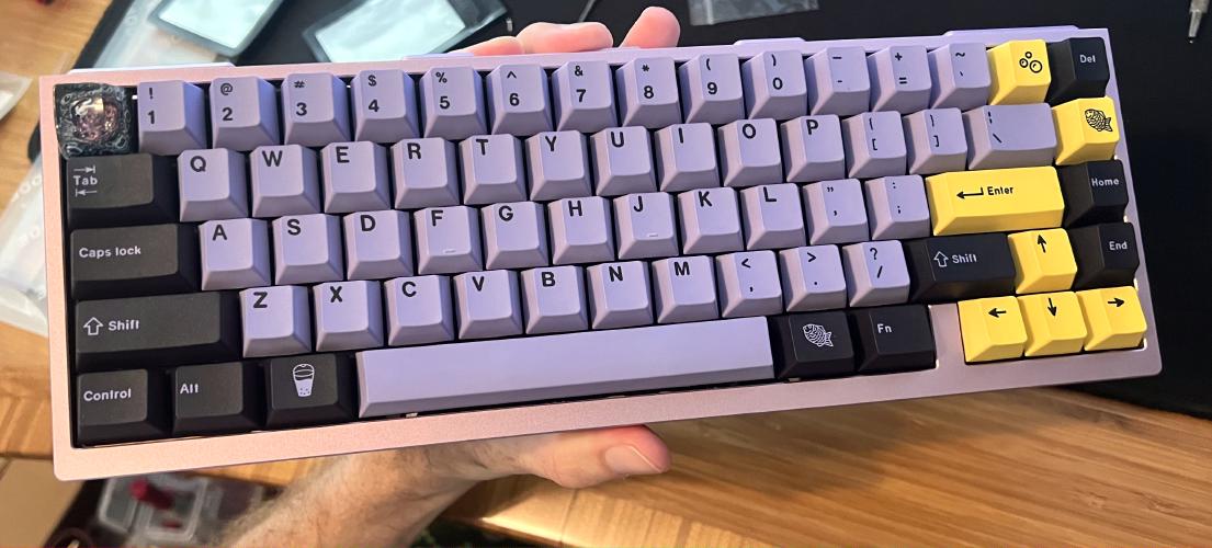 Top view of keyboard