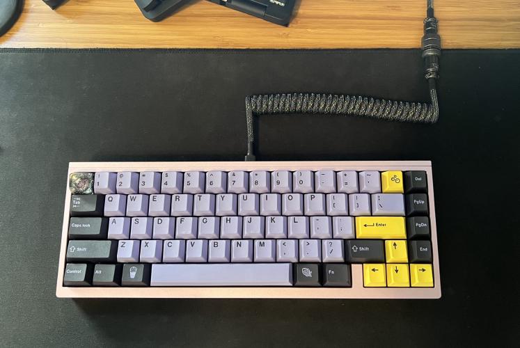 Final top view with coiled usb cable